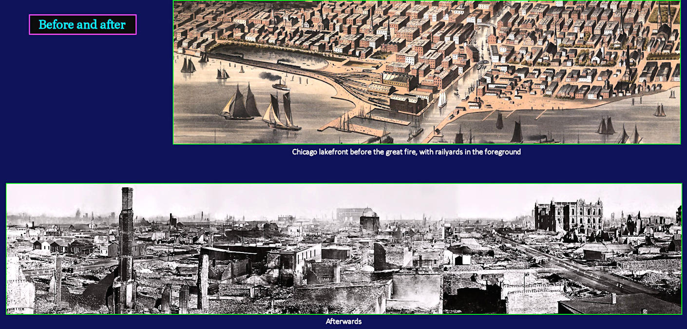 Clearing Chicago rubble, 1871
